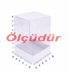 8x5x5 cm Altı Karton Üstü Asetat Kutu